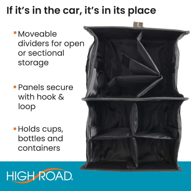 Organizador de Auto High Road con Portavasos