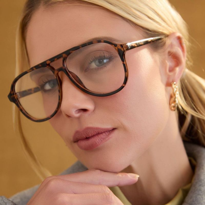 Gafas DIFF Tatum 57 mm Luz Azul Espresso Tortuga