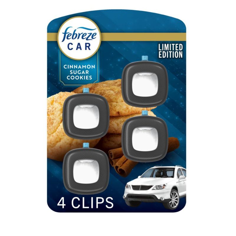 Ambientador para coche Febreze Canela – paquete de 4