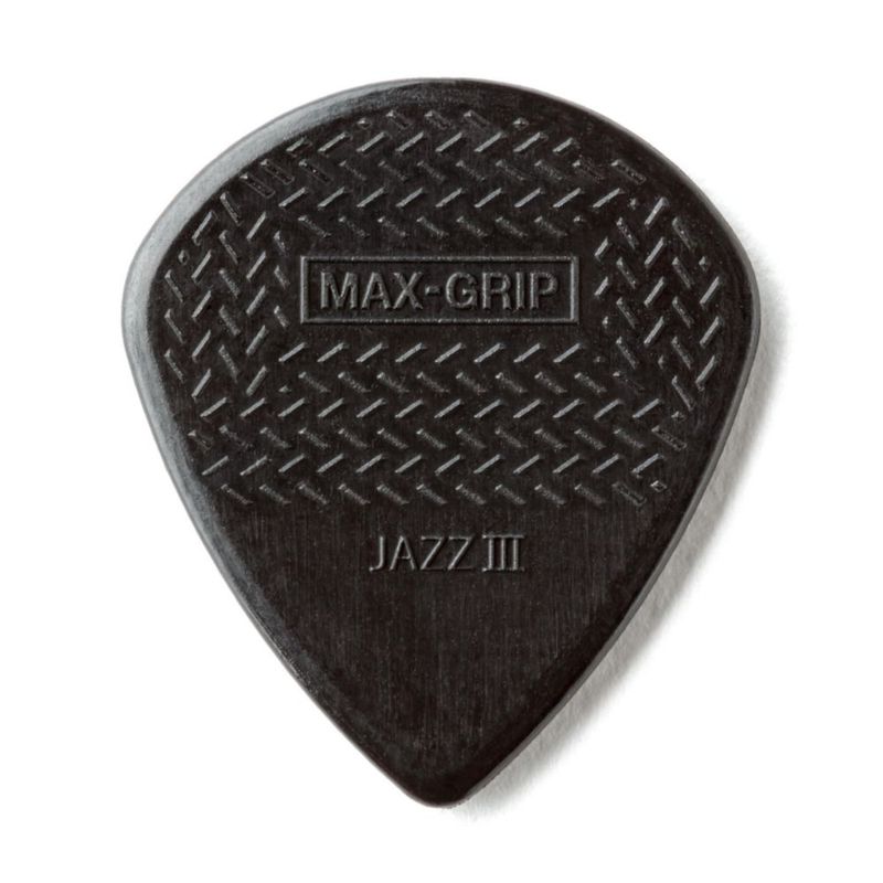 Púas para guitarra Jim Dunlop Max Grip Jazz III 138 mm paquete de 6