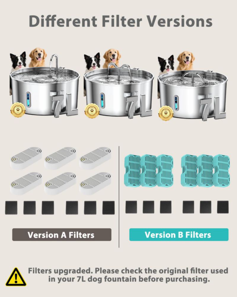 Filtros para Fuente de Agua Vekonn 12+12 (paquete)