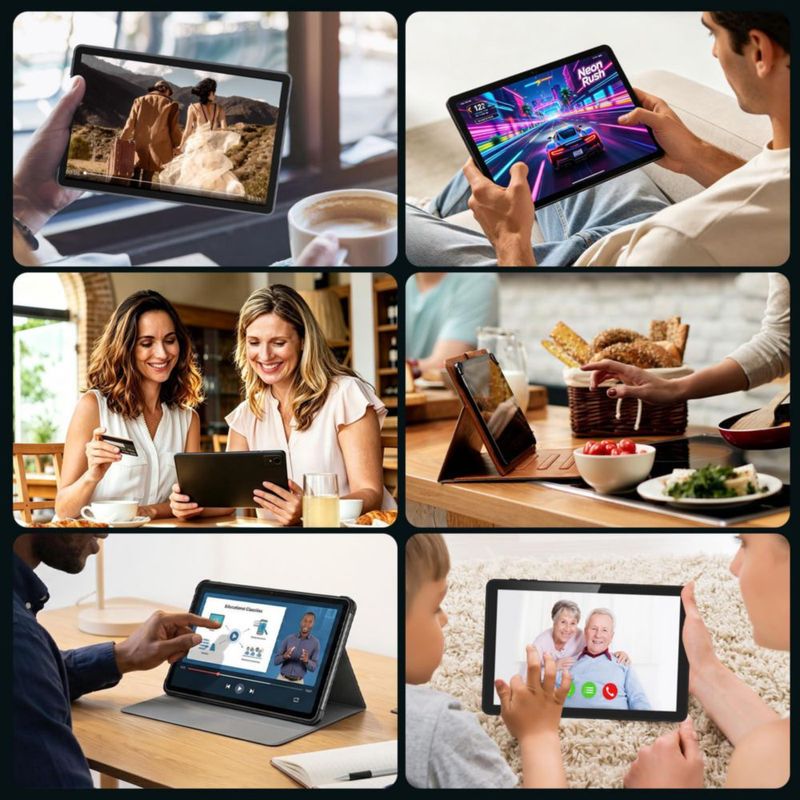 Tablet UBDXBD 25 cm Android 16 24 GB+128 GB+2 TB