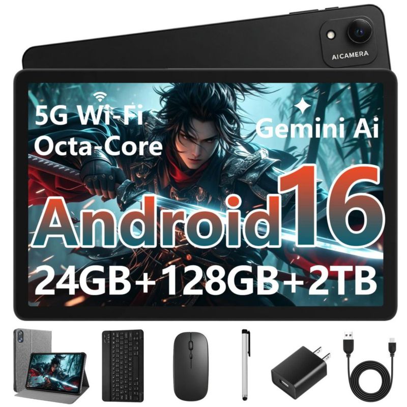 Tablet UBDXBD 25 cm Android 16 24 GB+128 GB+2 TB