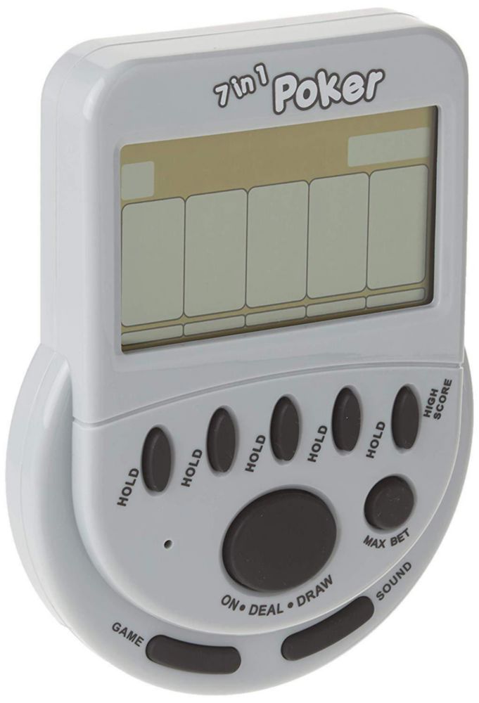 Juego de mano Tinflyphy 7‑en‑1 de póker multicolor