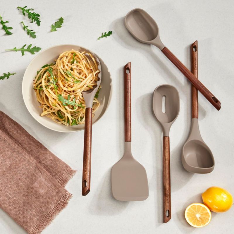 Juego de Utensilios Cuisinart 5 Piezas AcaciaFusion Beige