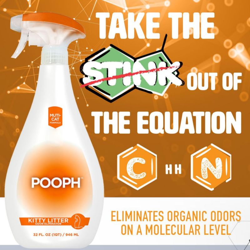 Eliminador de olores para mascotas y desodorizante para cajas de arena Pooph 2x960 ml