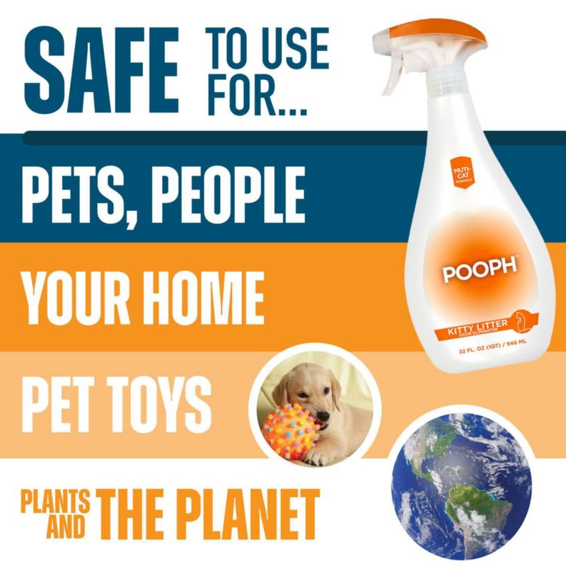 Eliminador de olores para mascotas y desodorizante para cajas de arena Pooph 2x960 ml