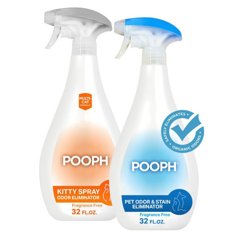 Eliminador de olores para mascotas y desodorizante para cajas de arena Pooph 2x960 ml