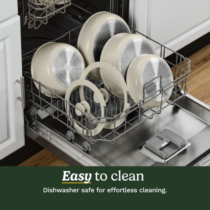 Juego de ollas y sartenes Cuisinart 13 piezas Tahini D53C-13BG