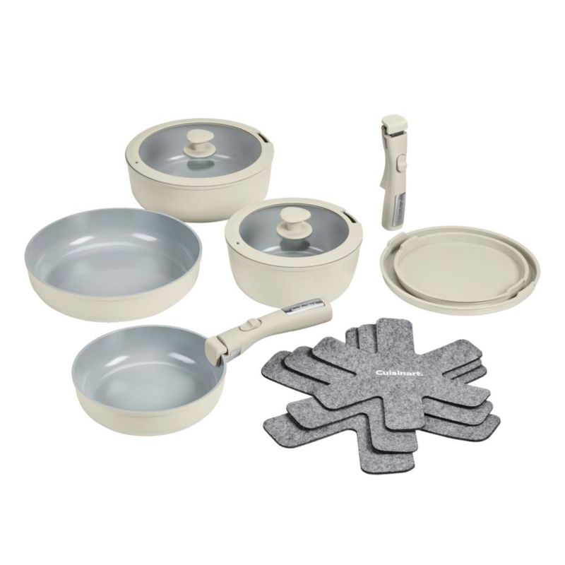 Juego de ollas y sartenes Cuisinart 13 piezas Tahini D53C-13BG