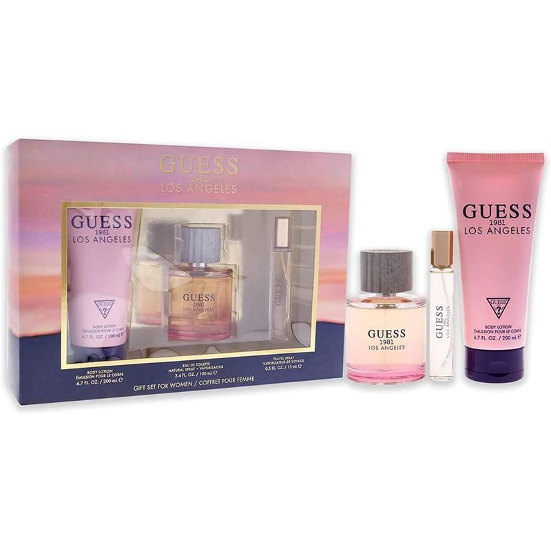 Set de regalo Perfume Guess 1981 Los Ángeles para mujer 100 ml 3 piezas