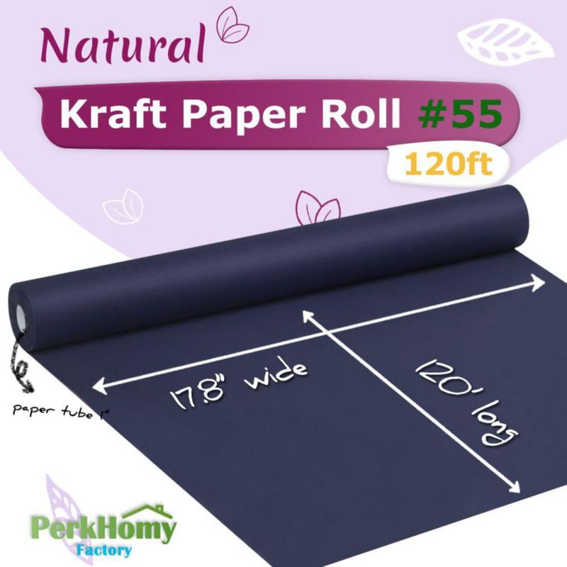 Rollo de Papel Kraft PH PERKHOMY 45 cm x 3660 cm Azul Marino