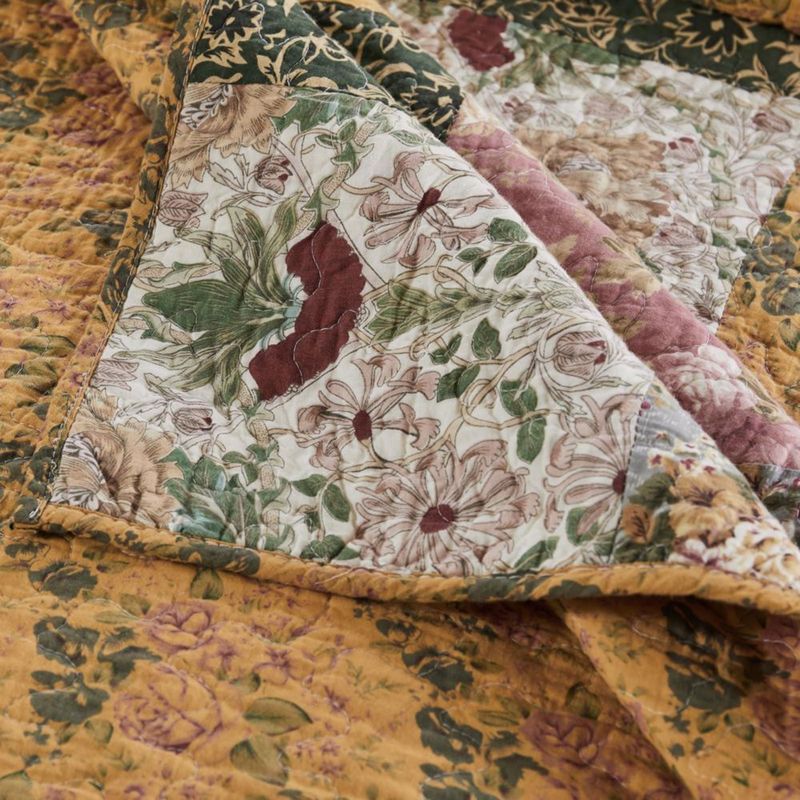 Manta acolchada con diseño de retazos Greenland Home estilo antiguo y elegante 50 x 60 cm