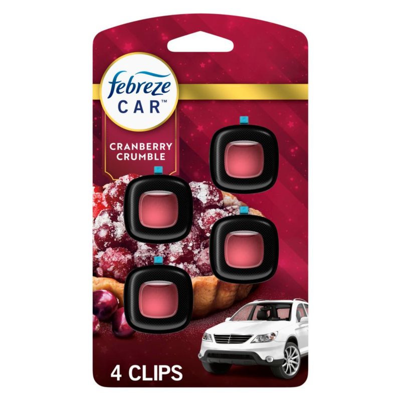 Ambientador para coche Febreze Cranberry - 4 unidades