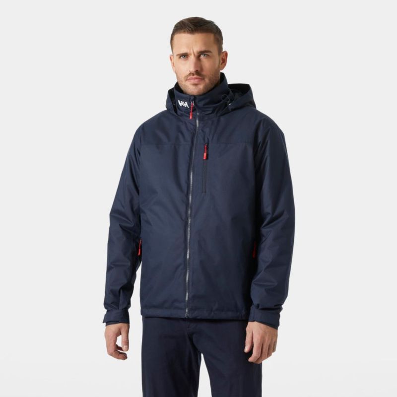 Chaqueta Helly Hansen Crew con Capucha Capa Intermedia Azul Marino Talla G