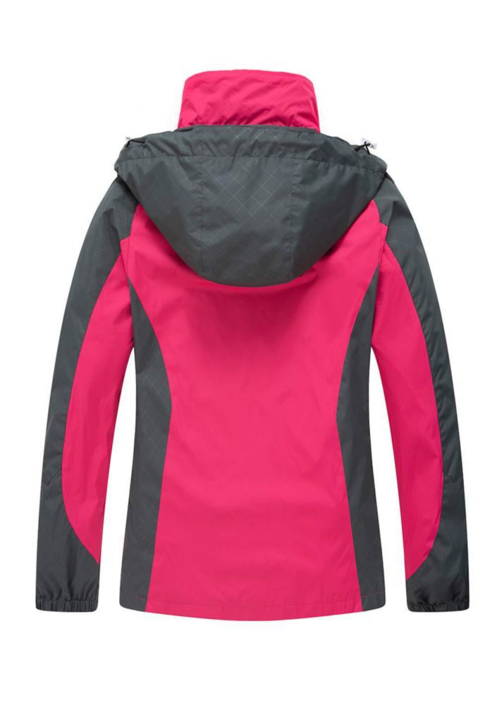Chaqueta impermeable con capucha Diamond Candy para mujer