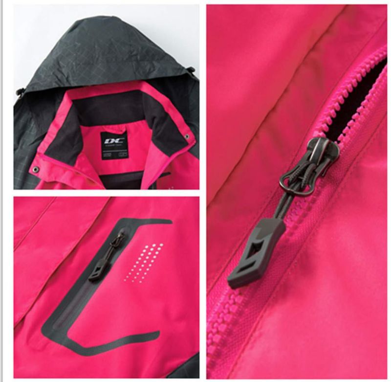 Chaqueta impermeable con capucha Diamond Candy para mujer