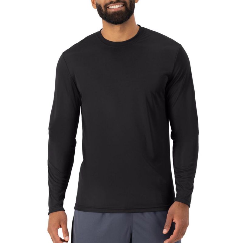 Camiseta Hanes Sport de Secado Rápido de Manga Larga - Pack de 4