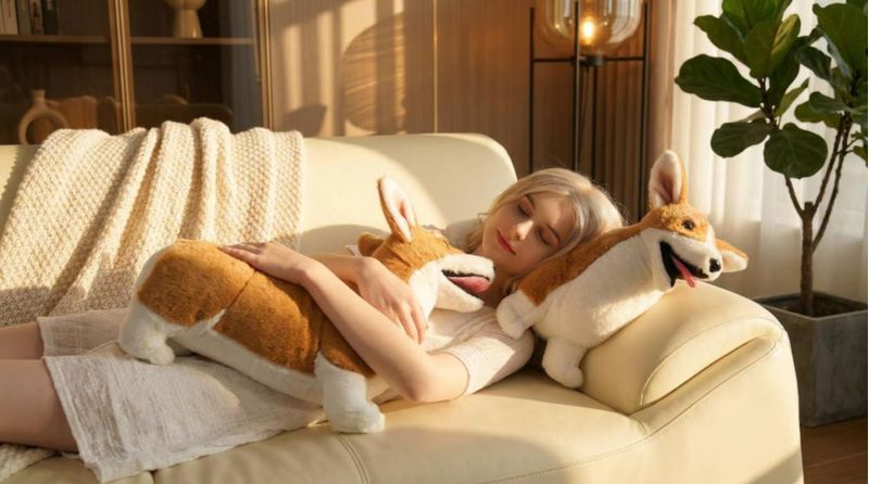 Peluche Realista WOKI Corgi 51 cm Animal de Peluche