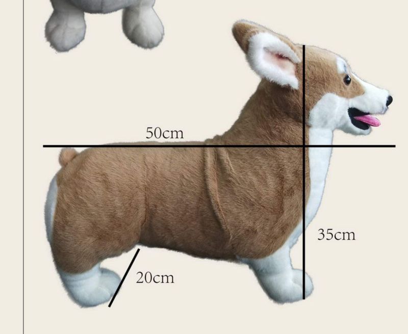 Peluche Realista WOKI Corgi 51 cm Animal de Peluche