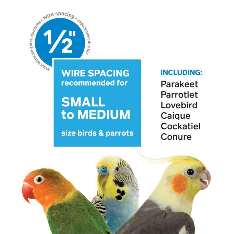 Travel Carrier Prevue Pet Products for Birds Black 18.8 L