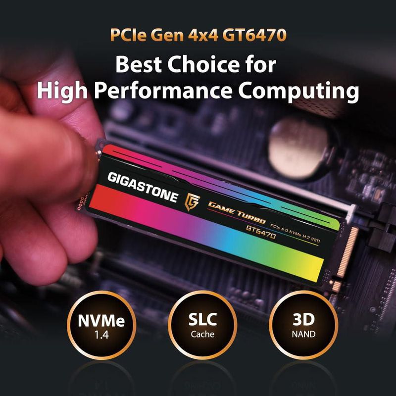 SSD Gigastone Game Turbo 4TB PCIe Gen4x4 NVMe M.2 2280