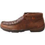 Botas Chukka Driving Moc Twisted X Marrón con Avestruz Talla 11