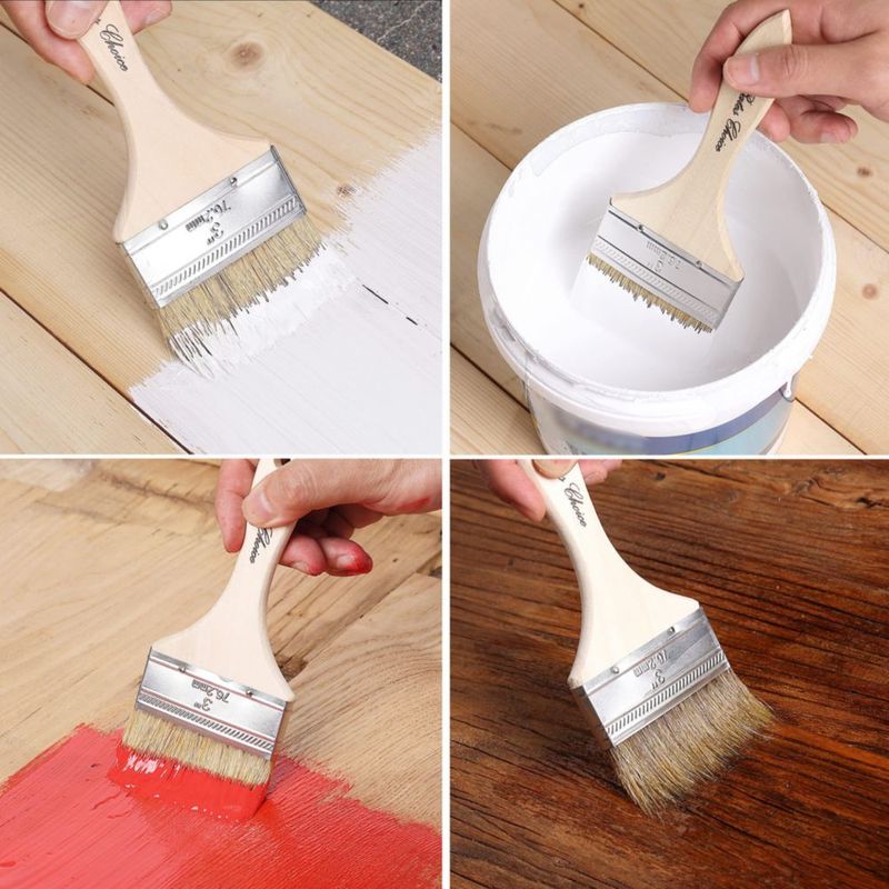 Pincel de pintura Bates Choice 76 cm juego de 6 cerdas naturales