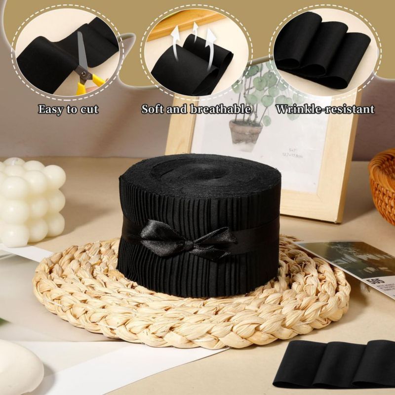 Tela ZMAAGG Jelly Roll 40 piezas negro para acolchado