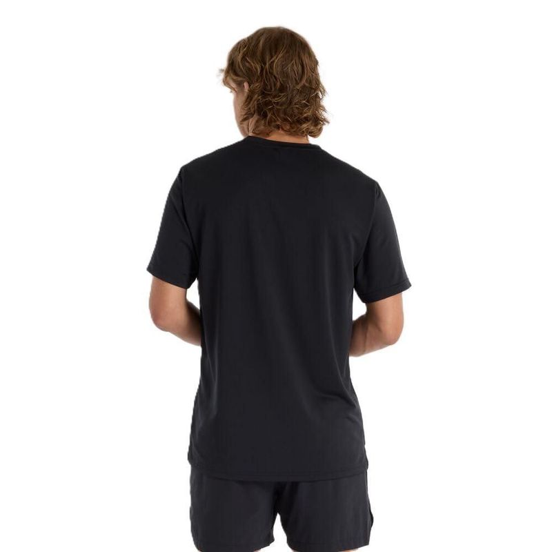Camiseta New Balance Extra Grande Negra de Manga Corta