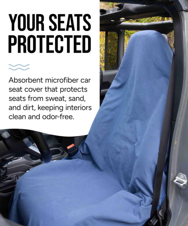 Cubre Asiento Seat Hoodie de Microfibra Verde Bosque
