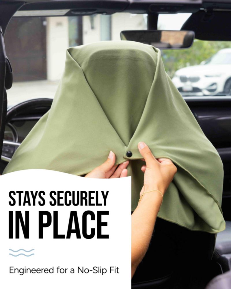 Cubre Asiento Seat Hoodie de Microfibra Verde Bosque