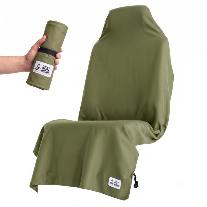 Cubre Asiento Seat Hoodie de Microfibra Verde Bosque