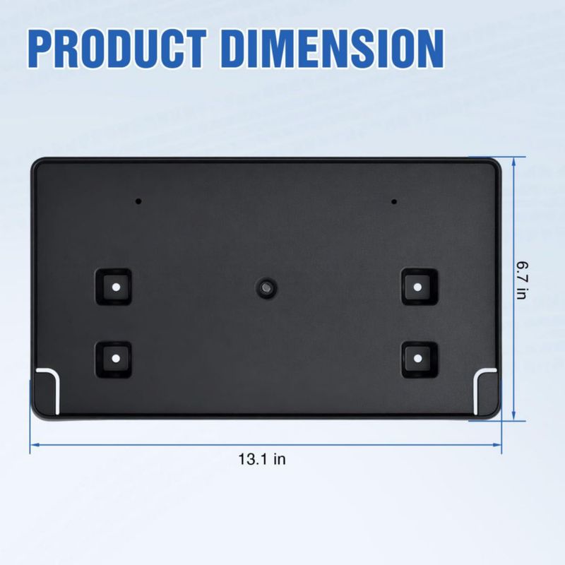 Soporte para placa de matrícula Nilight JL 2018-2026 ABS