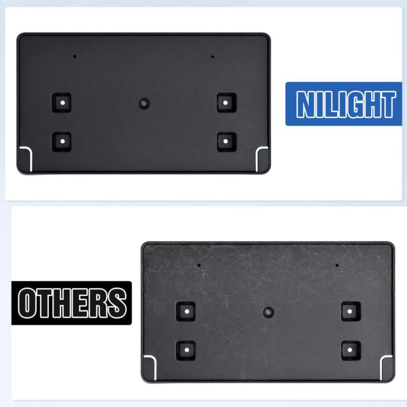 Soporte para placa de matrícula Nilight JL 2018-2026 ABS