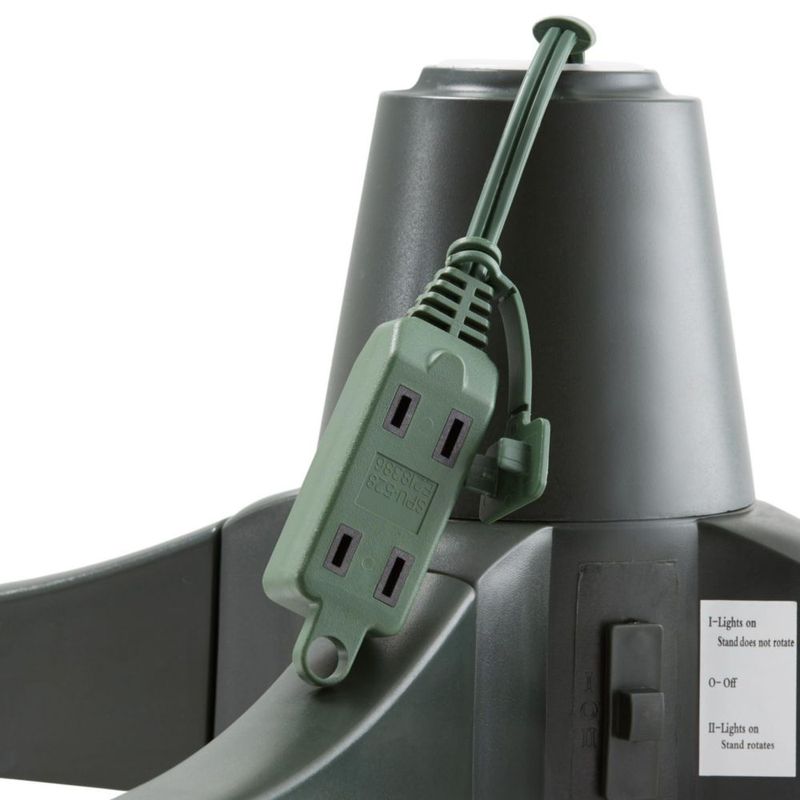 Soporte giratorio para árbol de Navidad Casafield 91 cm 3 tomas verde