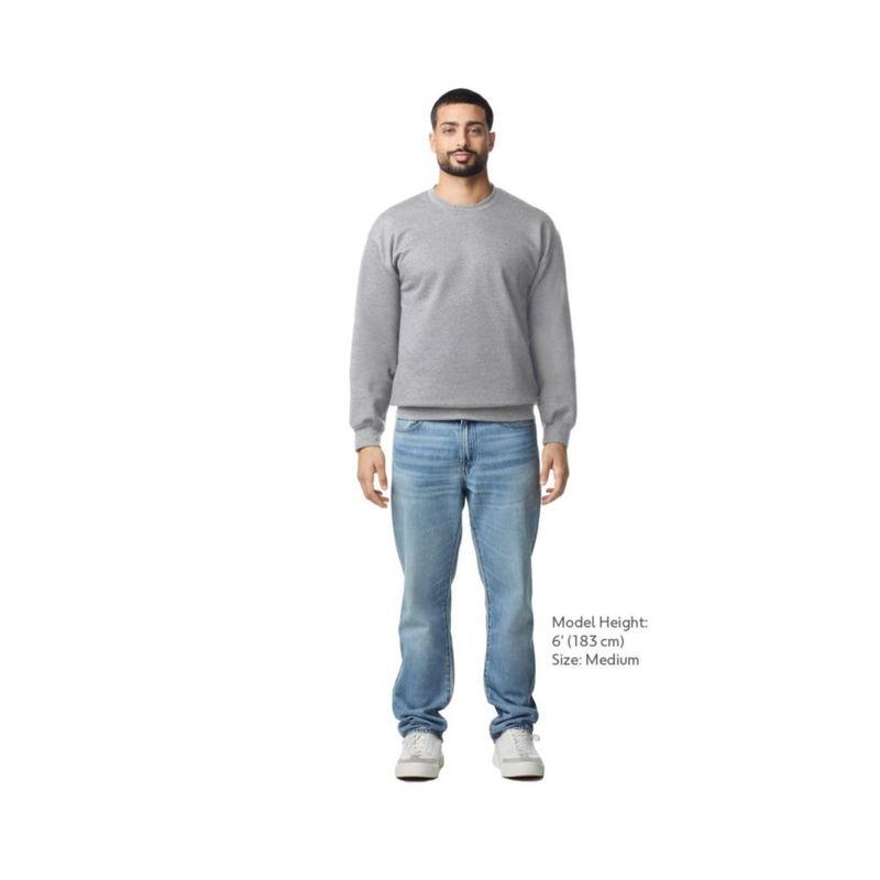 Sudadera Gildan GSF000 Gris Deportivo Talla Grande