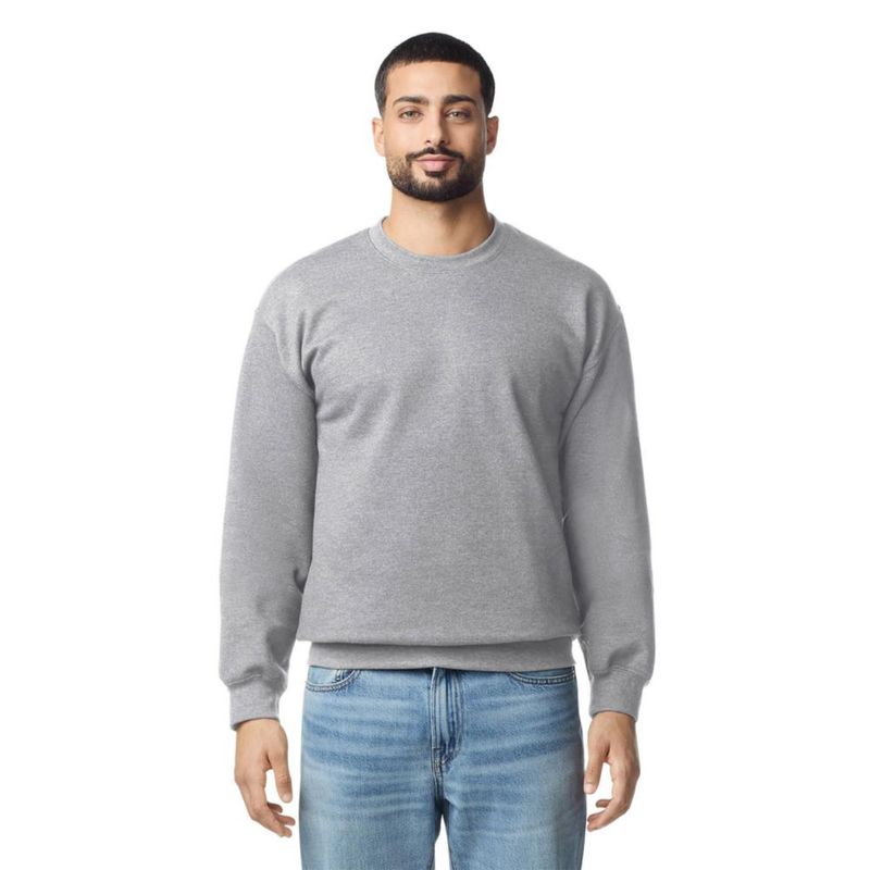 Sudadera Gildan GSF000 Gris Deportivo Talla Grande