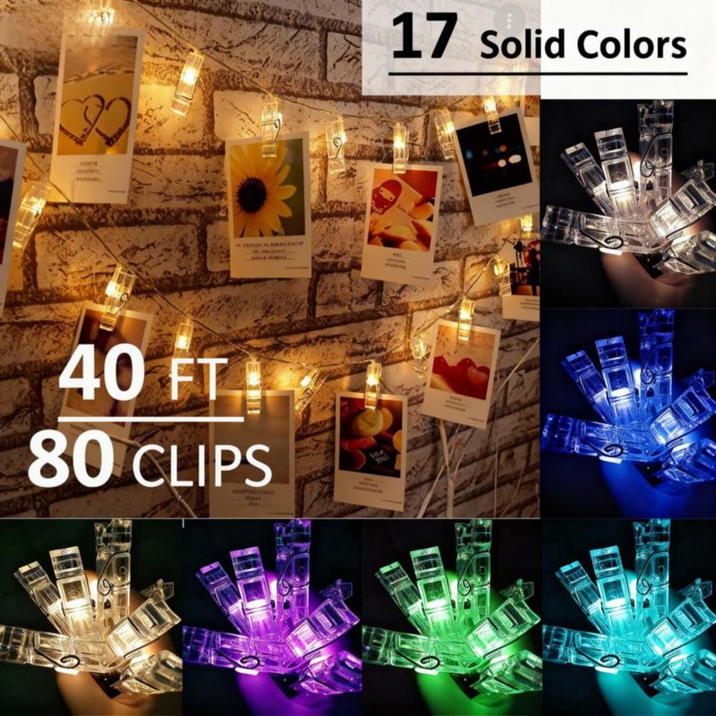 Guirnalda LED Solhice 12 m RGB 80 LED USB con control remoto