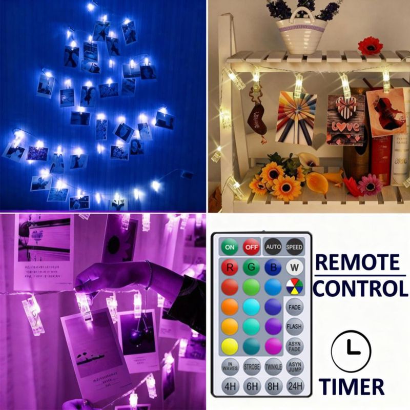 Guirnalda LED Solhice 12 m RGB 80 LED USB con control remoto
