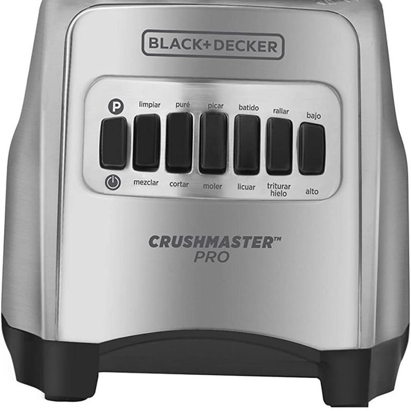 LICUADORA B&D MOD. BL-1000MG METALICA 10 VELOCIDADES MÁS FUNCIÓN DE PULSO, CUCHILLAS DE ACERO INOXIDABLE MOTOR ROBUSTO DE 550 WATTS
