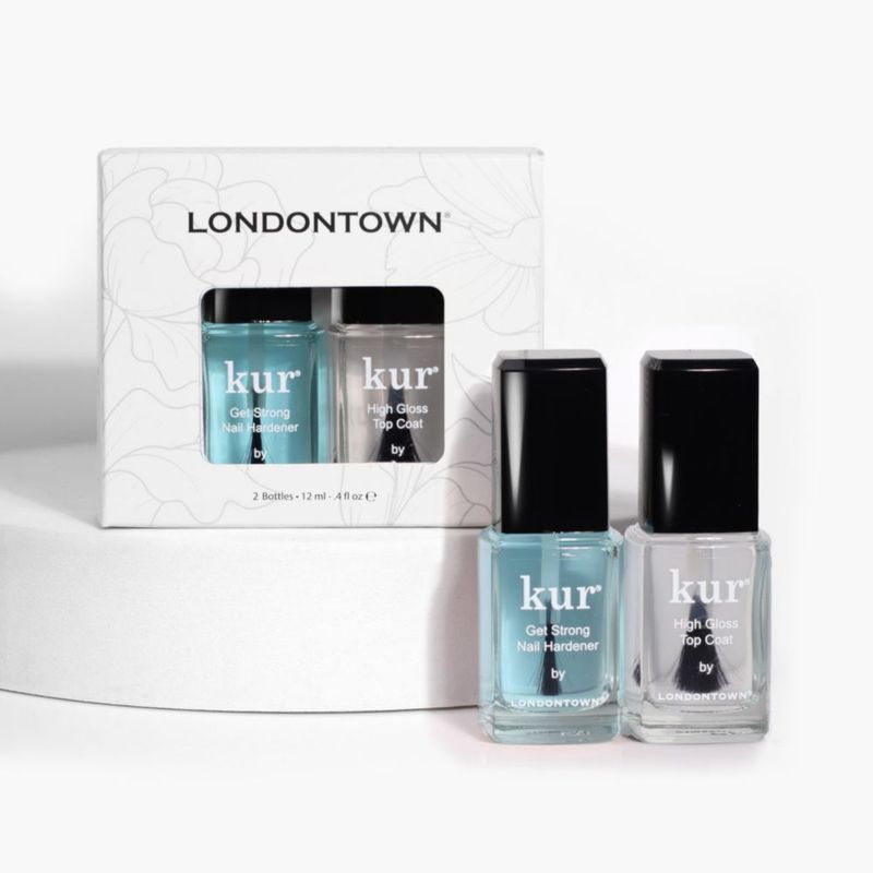 Set de cuidado de uñas LONDONTOWN Strength & Shine con endurecedor de uñas