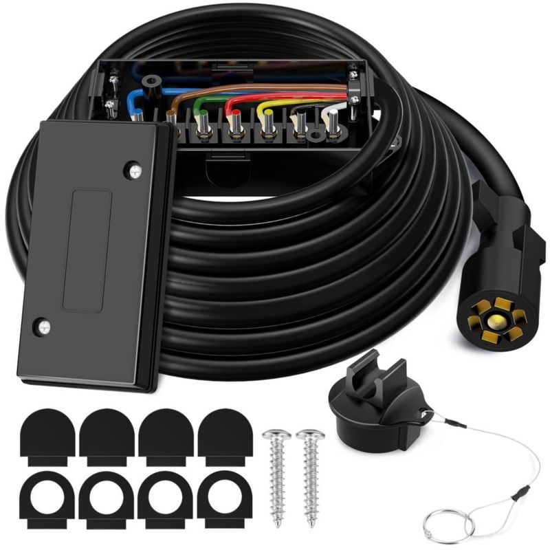 Kit de Conexión de 7 Vías WOLFWILL para Remolque 36 m