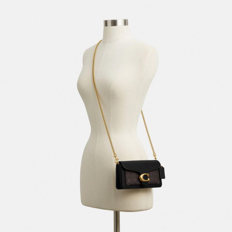 Bolso bandolera Coach Tabby Chain 19 (19 cm × 11 cm × 4 cm)