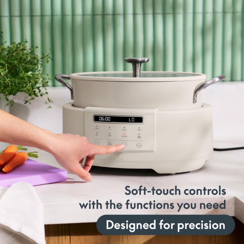 Multicooker BELLA 7qt Antiadherente Oatmilk 10 en 1