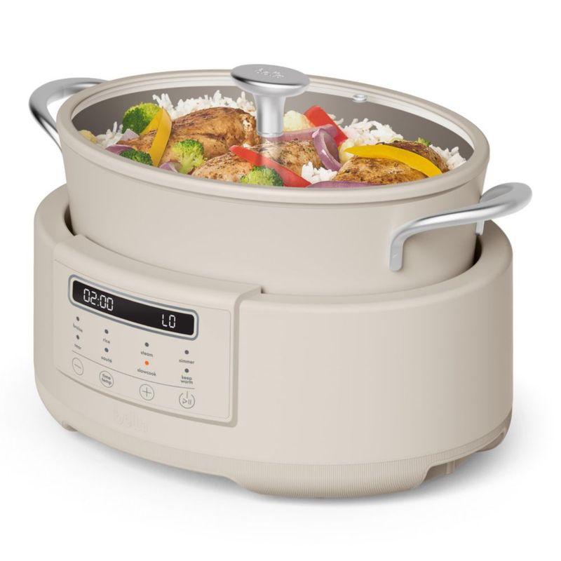Multicooker BELLA 7qt Antiadherente Oatmilk 10 en 1