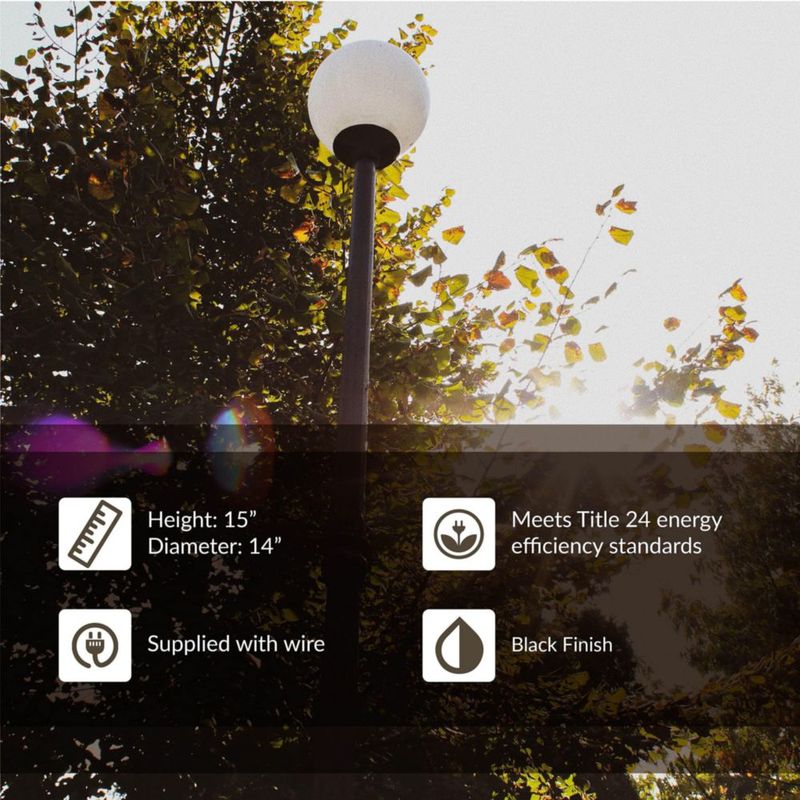Farol de Poste Generation Lighting de Plástico Blanco – 1 Lámpara