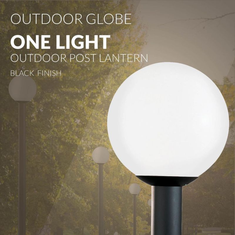 Farol de Poste Generation Lighting de Plástico Blanco – 1 Lámpara