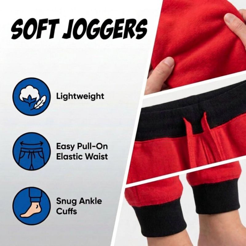 Pantalones jogger Marvel 5T Avengers pack de 4 para niños