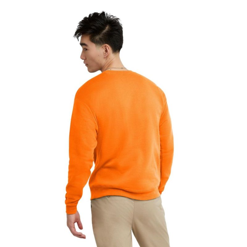 Sudadera Hanes EcoSmart naranja de seguridad talla M